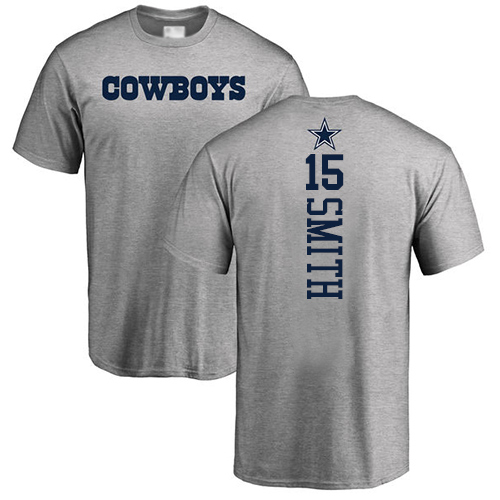Men Dallas Cowboys Ash Devin Smith Backer #15 Nike NFL T Shirt->youth nfl jersey->Youth Jersey
